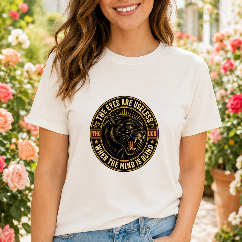The Eyes Are Useless Panther Badge Tshirt