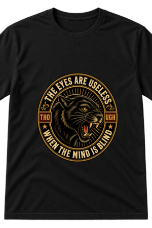 The Eyes Are Useless Panther Badge Tshirt