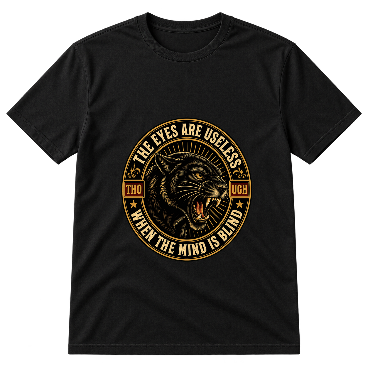 The Eyes Are Useless Panther Badge Tshirt