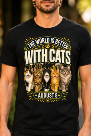 The World Is Better With Cats Tshirt