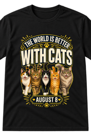 The World Is Better With Cats Tshirt