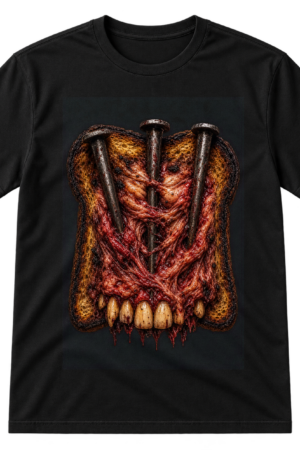 Toast With Nails Horror Graphic Tshirt
