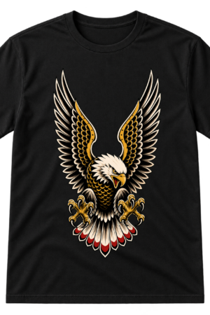 Traditional Eagle Red Circle Tshirt