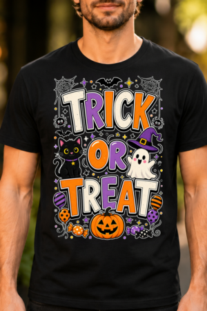 Trick Or Treat Halloween Graphic Tshirt