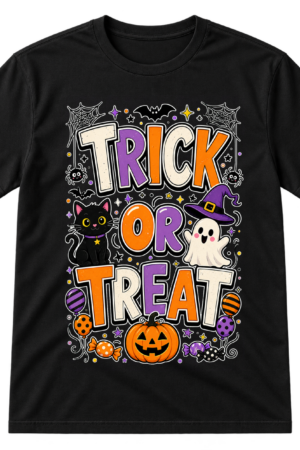 Trick Or Treat Halloween Graphic Tshirt