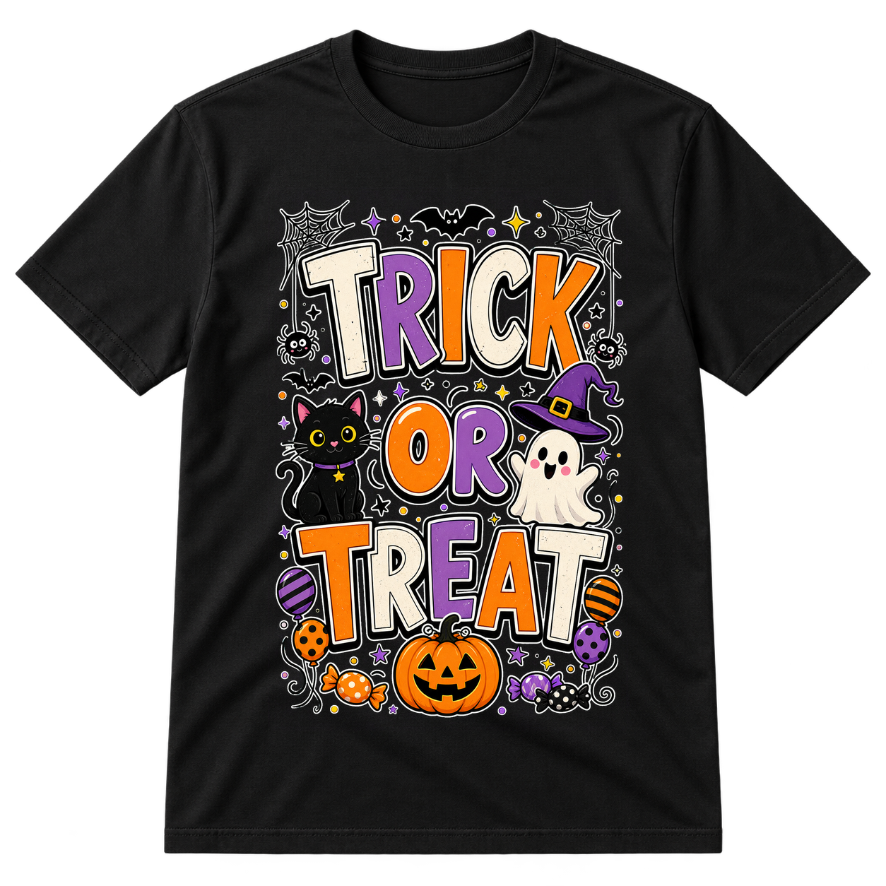 Trick Or Treat Halloween Graphic Tshirt