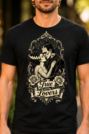 True Lovers Frankenstein Couple Tshirt