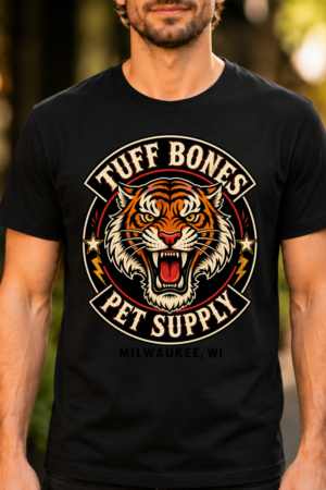 Tuff Bones Pet Supply Tiger Logo Tshirt