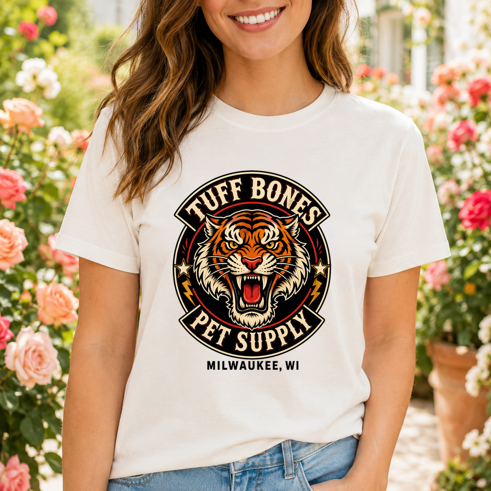 Tuff Bones Pet Supply Tiger Logo Tshirt