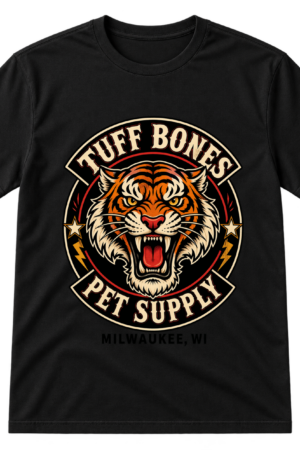 Tuff Bones Pet Supply Tiger Logo Tshirt