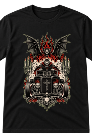 Vampire Hot Rod Flames Tshirt