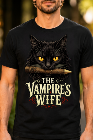 Vampires Wife Black Cat Tshirt