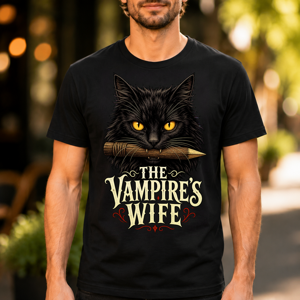 Vampires Wife Black Cat Tshirt