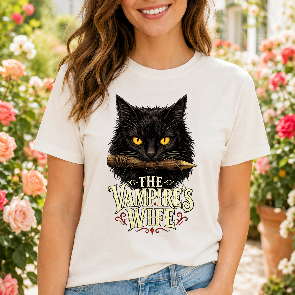 Vampires Wife Black Cat Tshirt