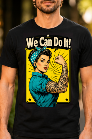 We Can Do It Rosie Riveter Tattoo Tshirt