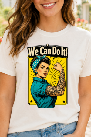 We Can Do It Rosie Riveter Tattoo Tshirt