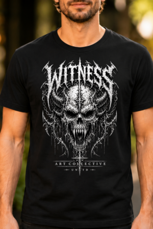 Witness Death Metal Skull Tshirt