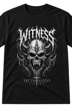 Witness Death Metal Skull Tshirt