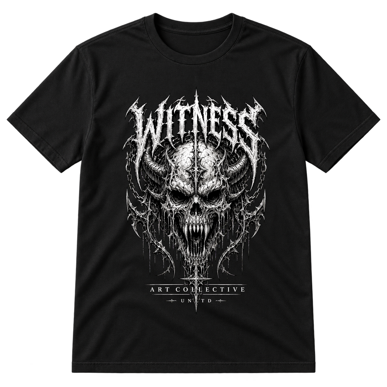 Witness Death Metal Skull Tshirt