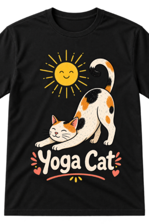 Yoga Cat Stretch Tshirt