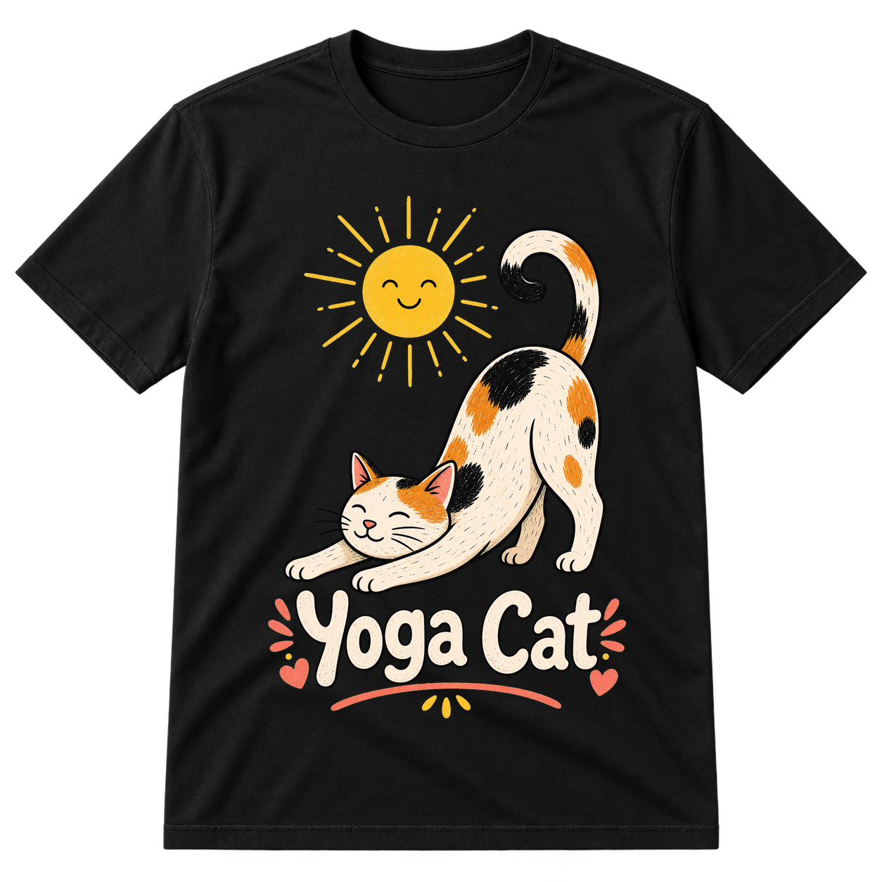 Yoga Cat Stretch Tshirt