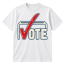 Bold VOTE wordmark with an oversized checkmark and partial ballot-box outline.