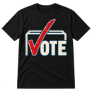Bold VOTE wordmark with an oversized checkmark and partial ballot-box outline.